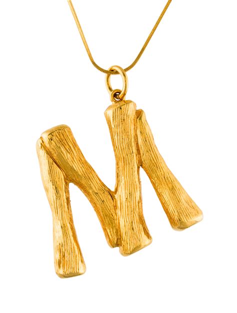 celine initial necklace bamboo|celine alphabet jewelry for women.